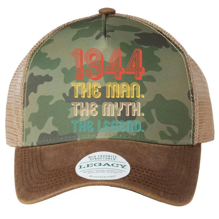 The Man The Myth The Legend 1944 80th Birthday Legacy Tie Dye Trucker Hat