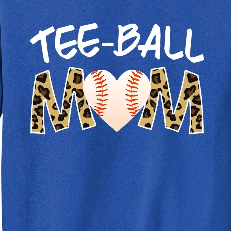 Teeball Mom Tball Mom Novelty Leopard Funny T Ball Cool Gift Sweatshirt