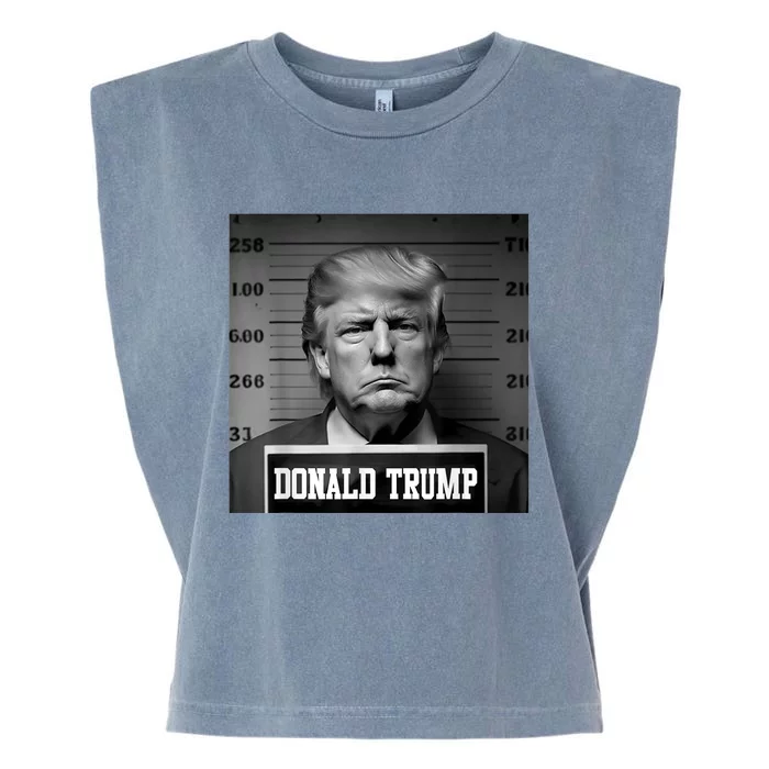 Trump Mugshot Trump Mug Shot Garment-Dyed Women's Muscle Tee