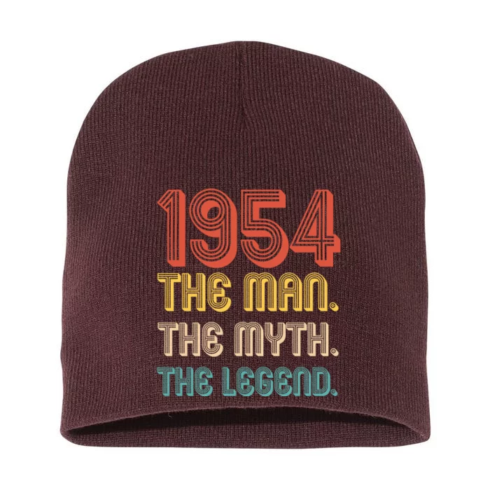 The Man The Myth The Legend 1954 70th Birthday Short Acrylic Beanie