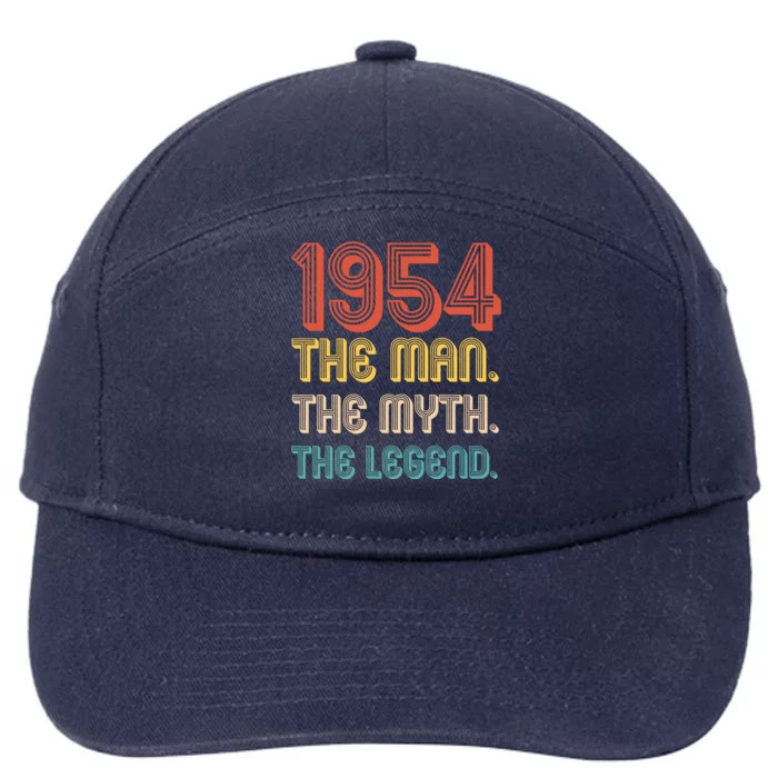 The Man The Myth The Legend 1954 70th Birthday 7-Panel Snapback Hat