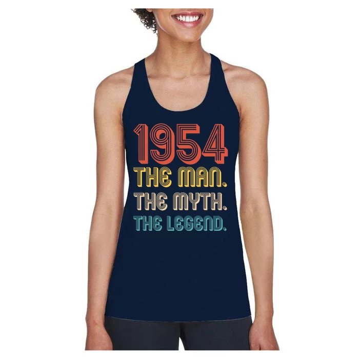 The Man The Myth The Legend 1954 70th Birthday Women's Racerback Tank