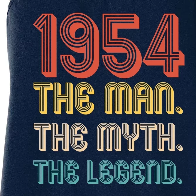 The Man The Myth The Legend 1954 70th Birthday Women's Racerback Tank