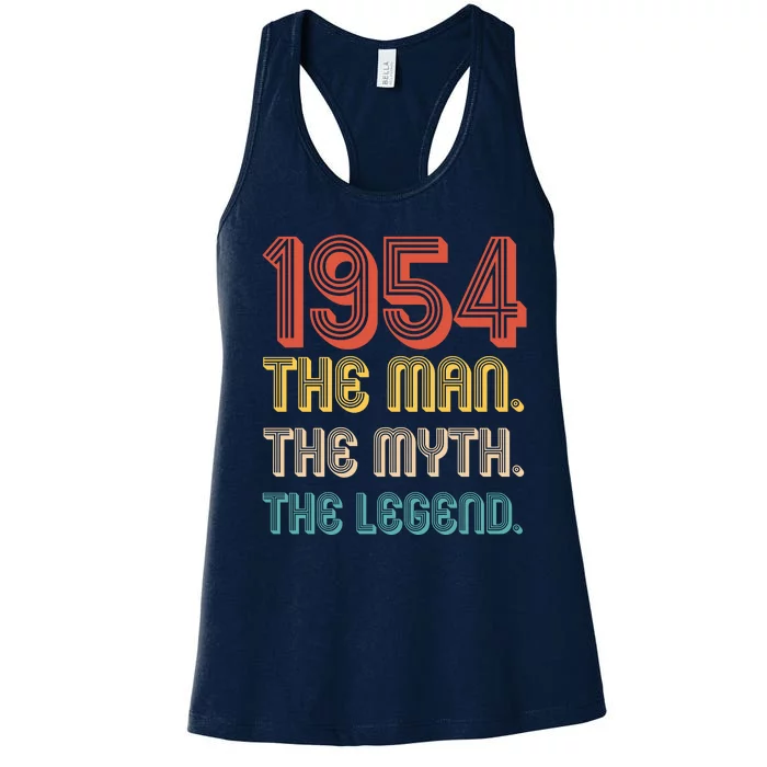 The Man The Myth The Legend 1954 70th Birthday Women's Racerback Tank