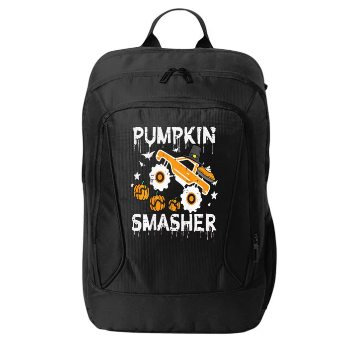 Thanksgiving Monster Truck Pumpkin Smasher City Backpack