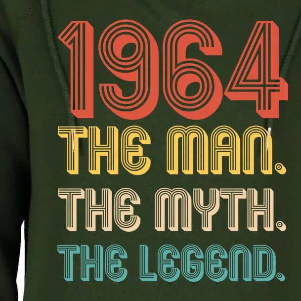 The Man The Myth The Legend 1964 60th Birthday Womens Funnel Neck Pullover Hood