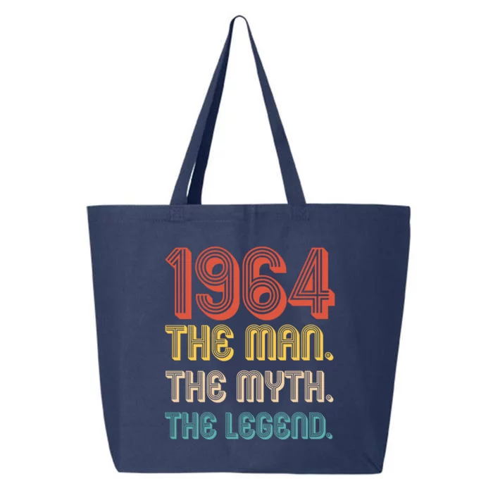 The Man The Myth The Legend 1964 60th Birthday 25L Jumbo Tote