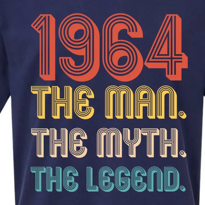 The Man The Myth The Legend 1964 60th Birthday Sueded Cloud Jersey T-Shirt