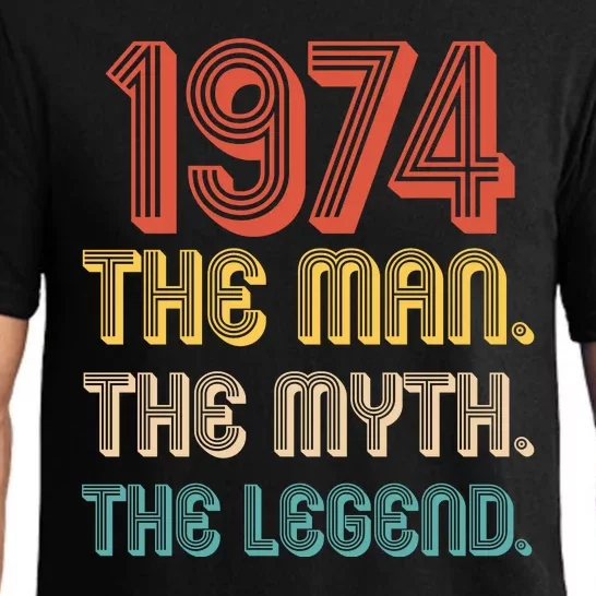 The Man The Myth The Legend 1974 50th Birthday Pajama Set