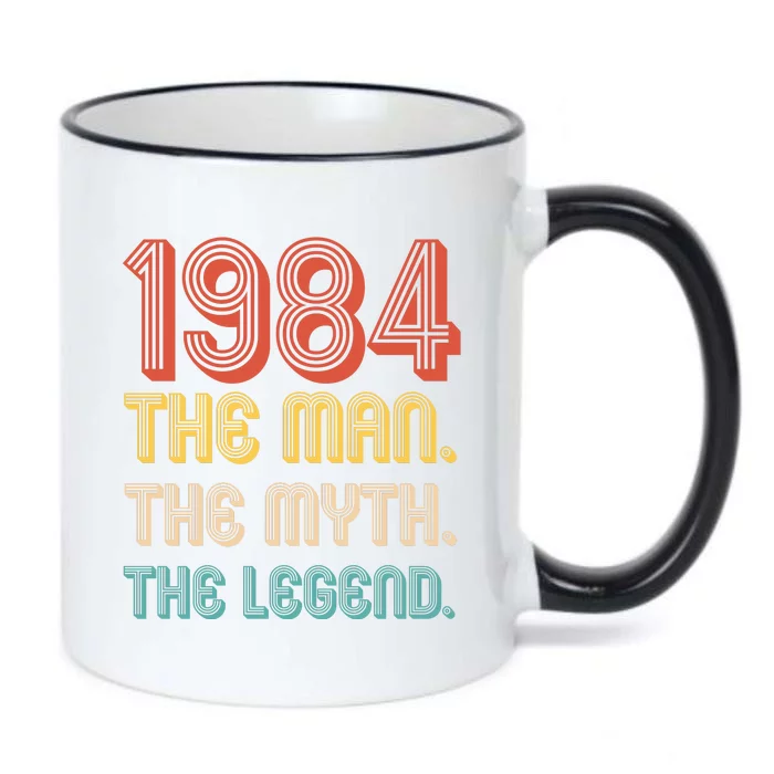 The Man The Myth The Legend 1984 40th Birthday Black Color Changing Mug