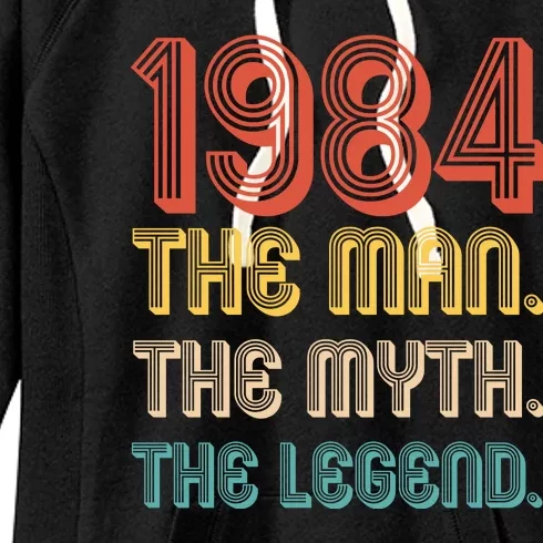 The Man The Myth The Legend 1984 40th Birthday Women's Fleece Hoodie