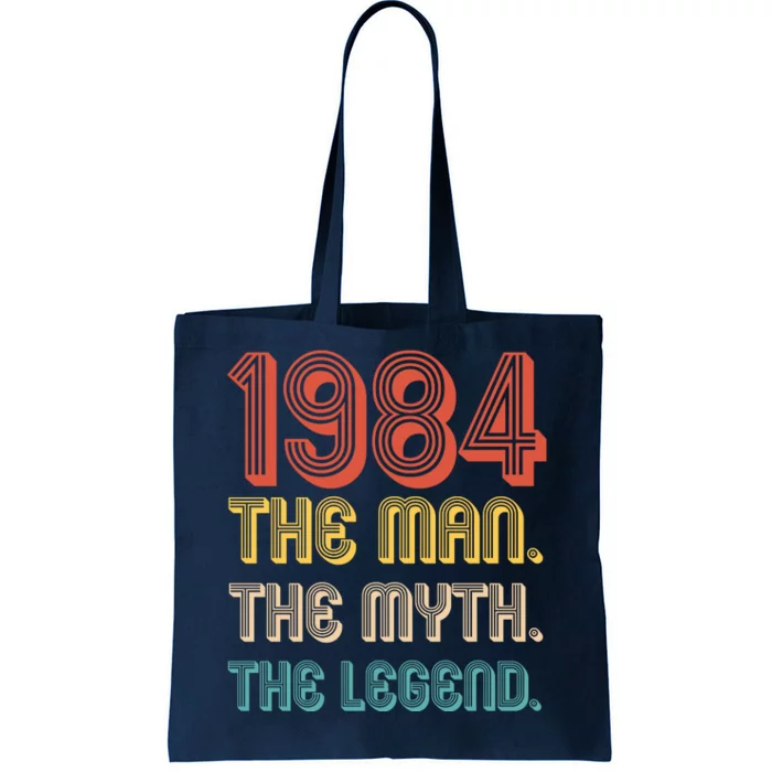 The Man The Myth The Legend 1984 40th Birthday Tote Bag