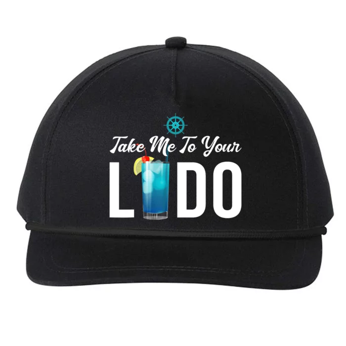 Take Me To Your Lido Cruise Essentials Ship Life Wear Gifts Snapback Five-Panel Rope Hat