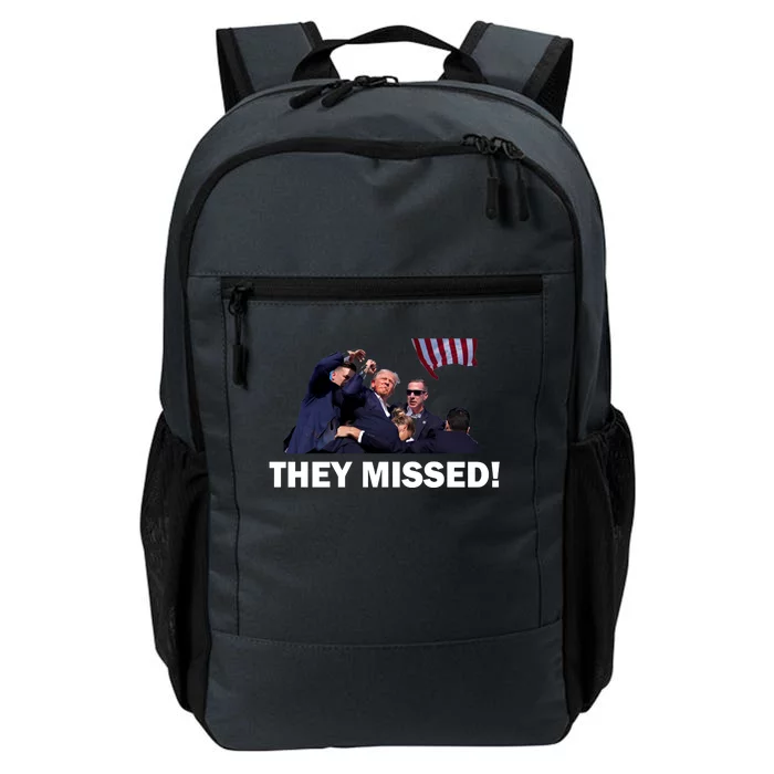 They Missed! Trump Got Shot Failed Assassination Daily Commute Backpack