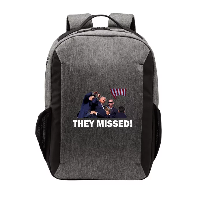 They Missed! Trump Got Shot Failed Assassination Vector Backpack