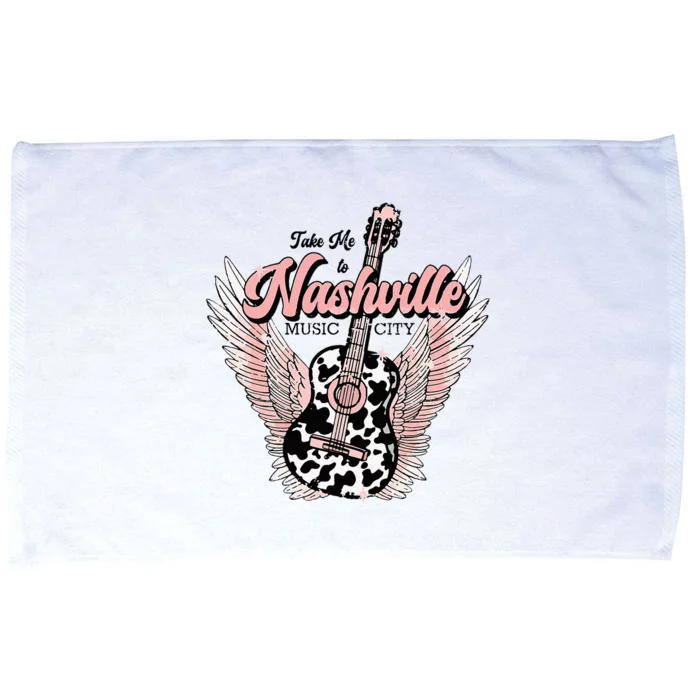 Take Me To Nashville Nashville Tennessee Microfiber Hand Towel