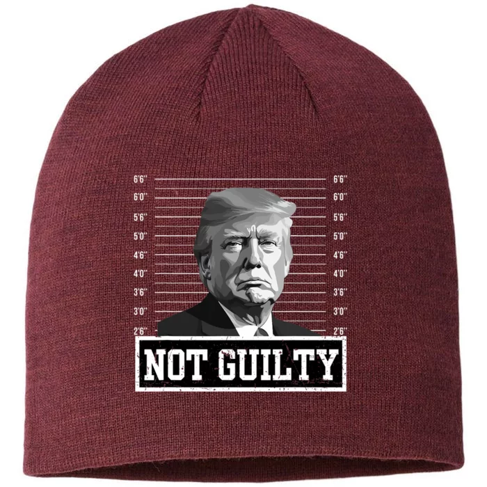 The Mugshot Trump Not Guilty 8 1/2in Sustainable Knit Beanie