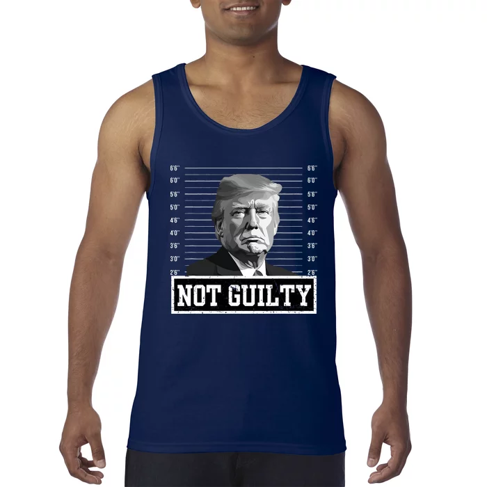 The Mugshot Trump Not Guilty Tank Top