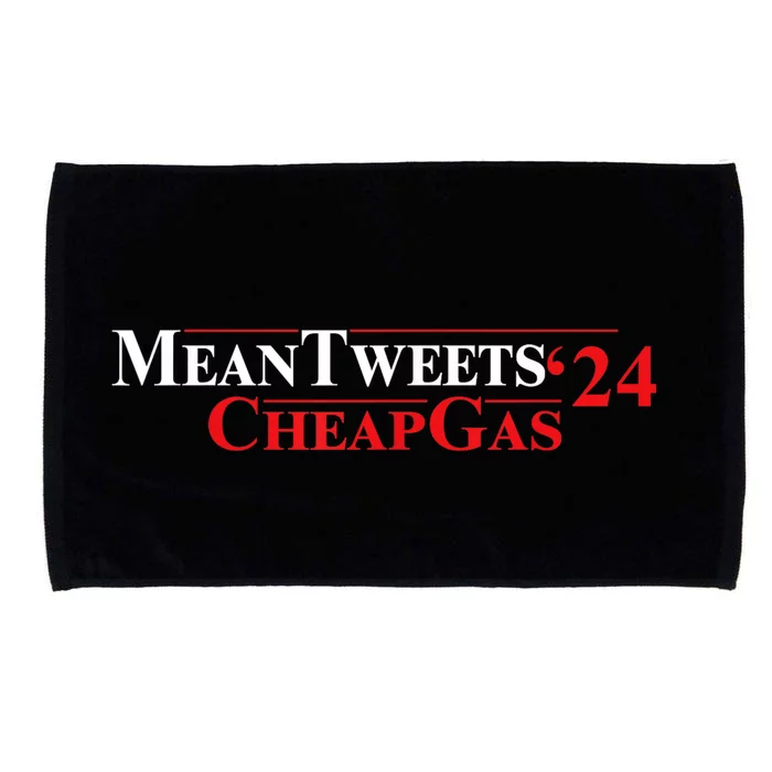 TRUMP Mean Tweets And Cheap Gas 2024 Microfiber Hand Towel