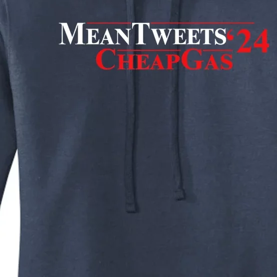 TRUMP Mean Tweets And Cheap Gas 2024 Women's Pullover Hoodie