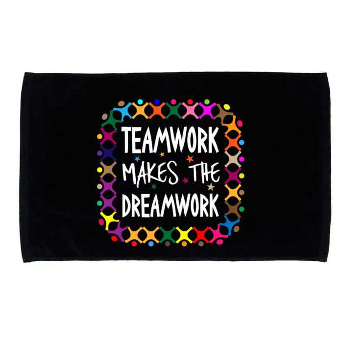 Teamwork Makes The Dreamwork Motivational Sports Quote Team Microfiber Hand Towel