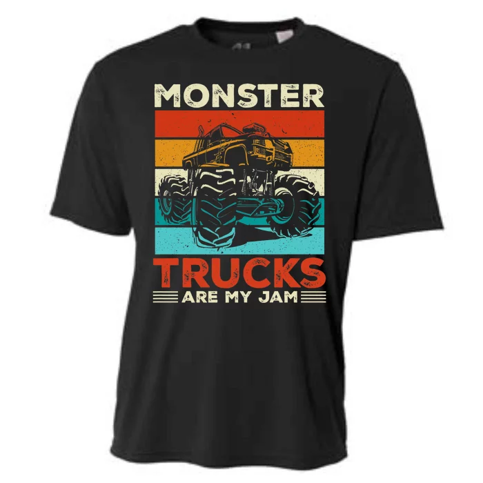 Toddler Monster Truck Are My Jam Costume Boys Girls Premium Cooling Performance Crew T-Shirt