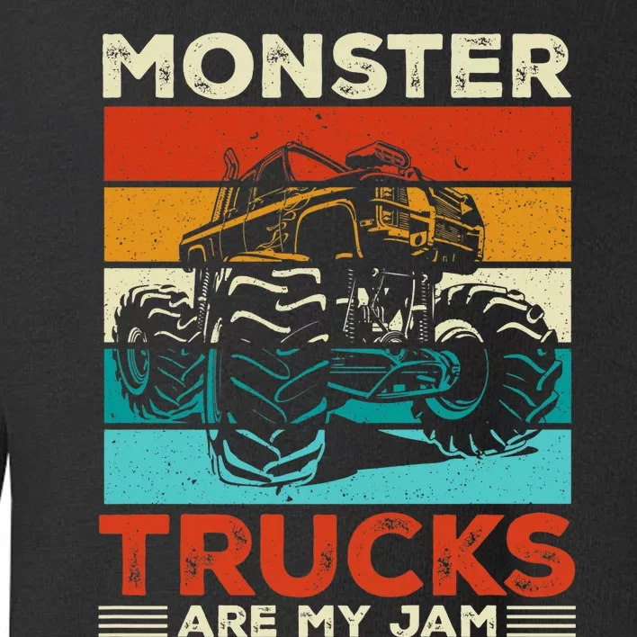 Toddler Monster Truck Are My Jam Costume Boys Girls Premium Toddler Sweatshirt