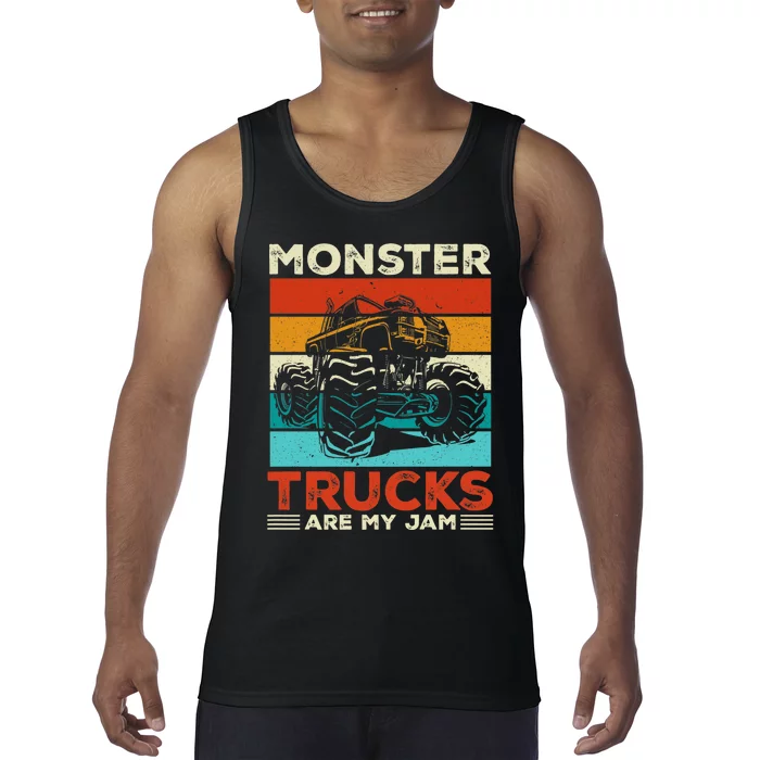 Toddler Monster Truck Are My Jam Costume Boys Girls Premium Tank Top