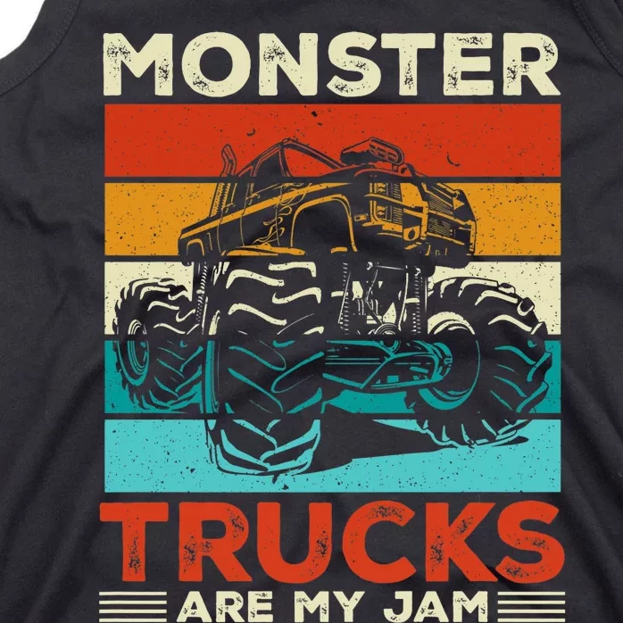 Toddler Monster Truck Are My Jam Costume Boys Girls Premium Tank Top