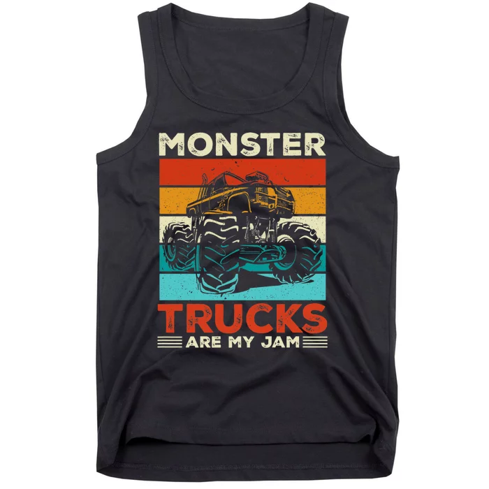 Toddler Monster Truck Are My Jam Costume Boys Girls Premium Tank Top