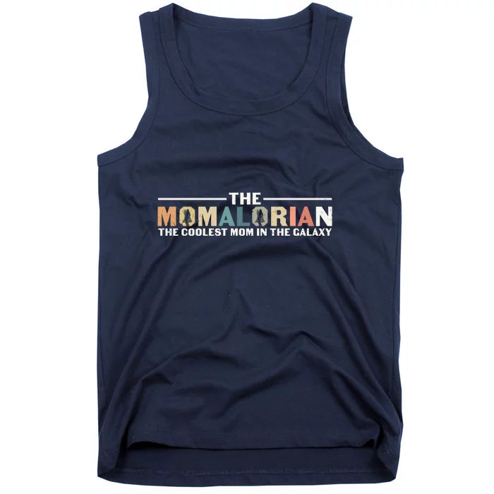 The Momalorian The Coolest Mom Mothers Day Plus Size Shirts For Mom Son Daughter Tank Top