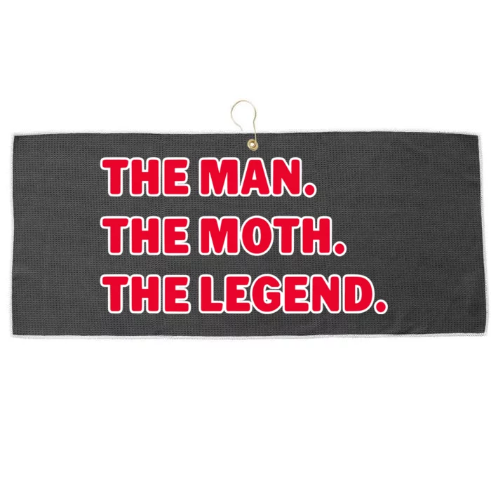 The Man The Moth The Legend Large Microfiber Waffle Golf Towel