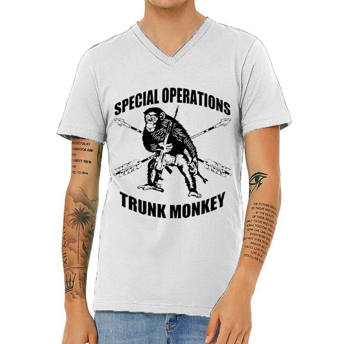 Trunk monkey V-Neck T-Shirt