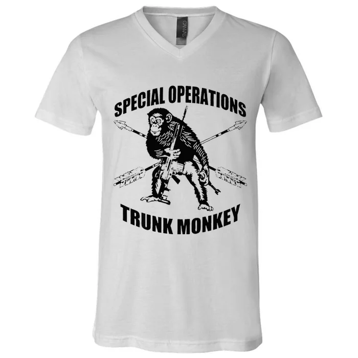 Trunk monkey V-Neck T-Shirt