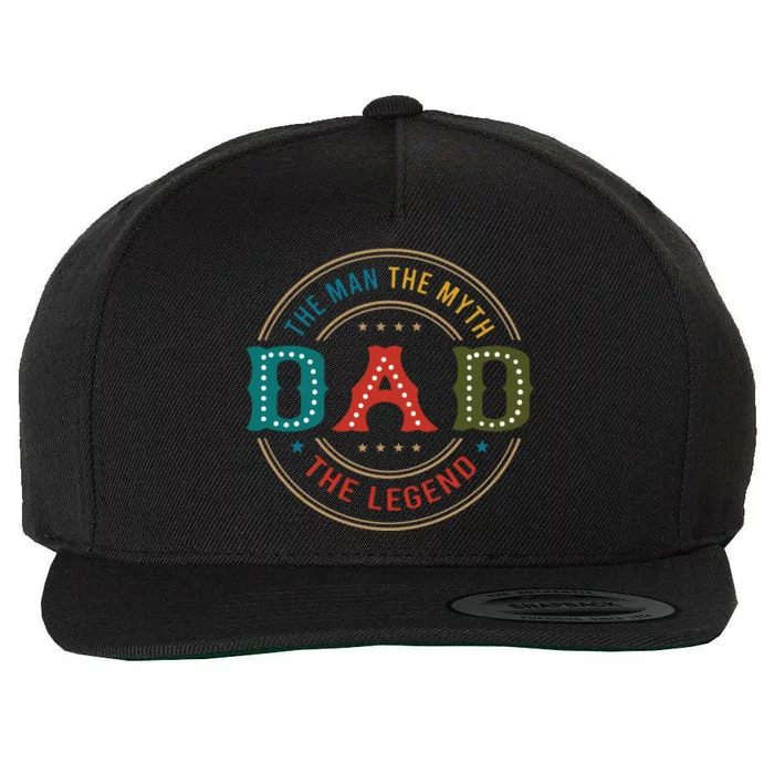 The Man The Myth The Legend Wool Snapback Cap