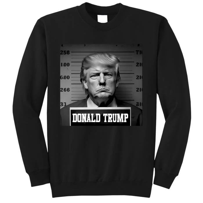 Trump Mugshot, Trump Mug Shot Tall Sweatshirt