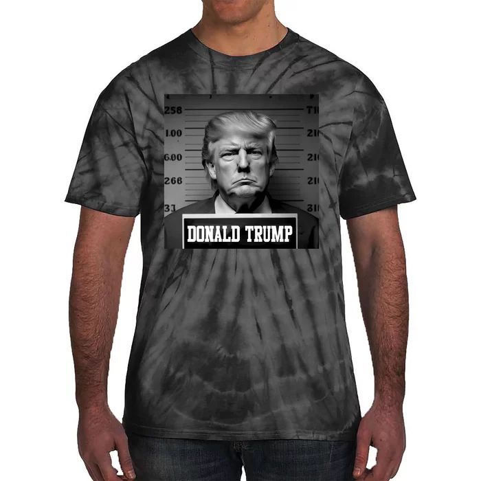 Trump Mugshot, Trump Mug Shot Tie-Dye T-Shirt