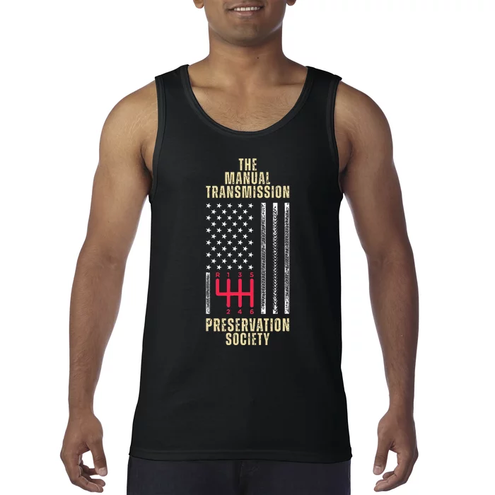 The Manual Transmission Preservation Society Stick Shift Tank Top