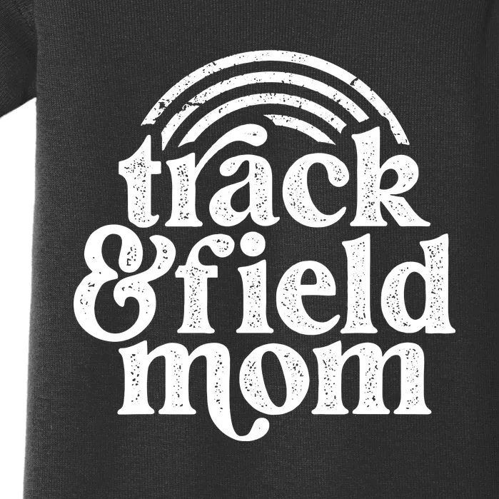 Track Mom Track And Field Mom Runner Running Mama Mother Baby Bodysuit