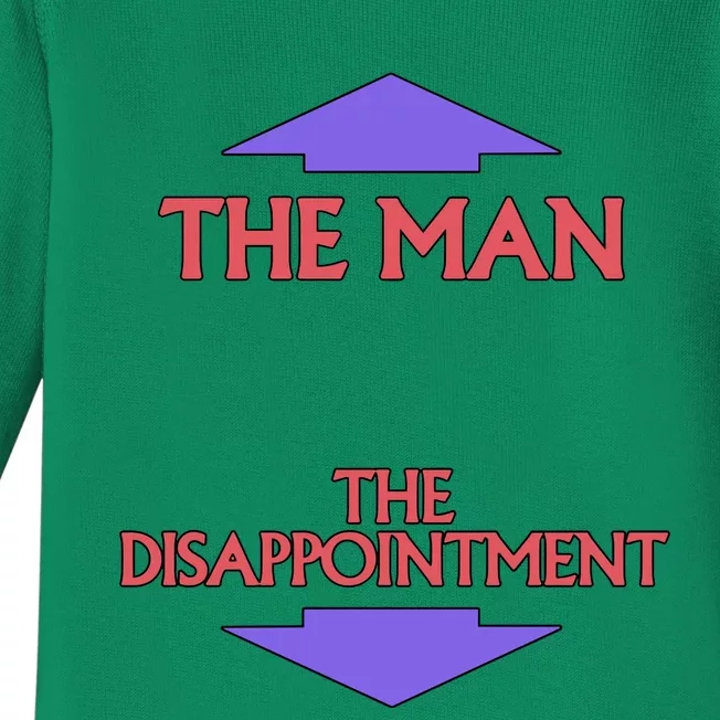 The Man The Disappointment Baby Long Sleeve Bodysuit