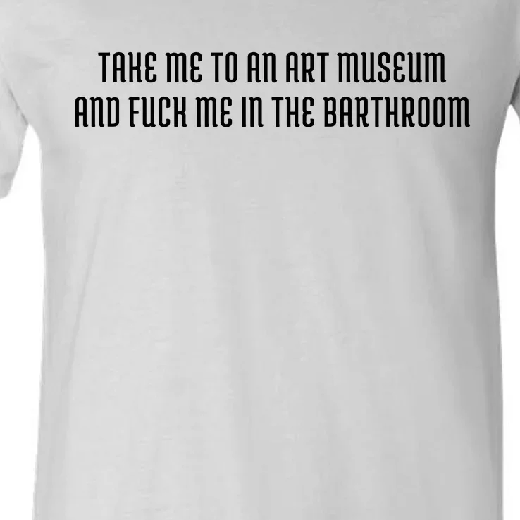 Take Me To An Art Museum And Fuck Me In The Barthroom V-Neck T-Shirt