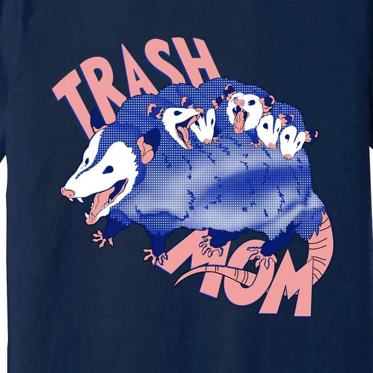 Trash Mom Trash Panda Racoon Meme Premium T-Shirt