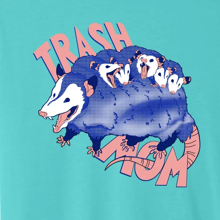 Trash Mom Trash Panda Racoon Meme ChromaSoft Performance T-Shirt