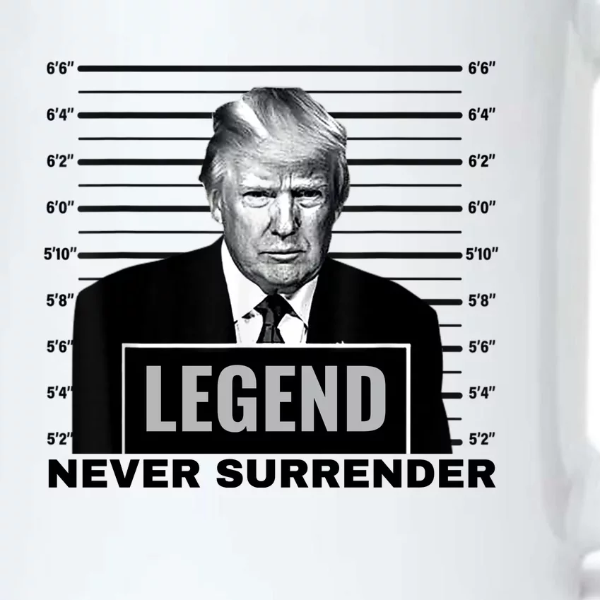 Trump never surrender 2024 Mugshot Black Color Changing Mug