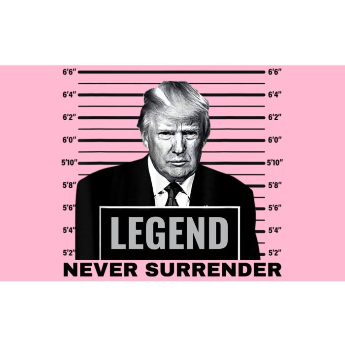 Trump never surrender 2024 Mugshot Bumper Sticker