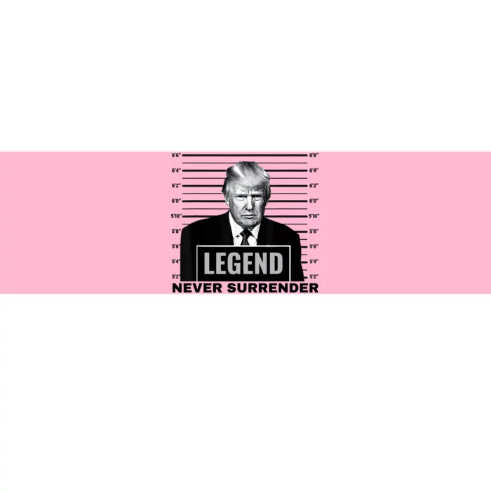 Trump never surrender 2024 Mugshot Bumper Sticker