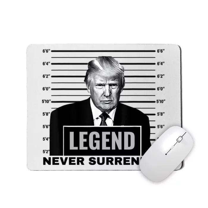 Trump never surrender 2024 Mugshot Mousepad