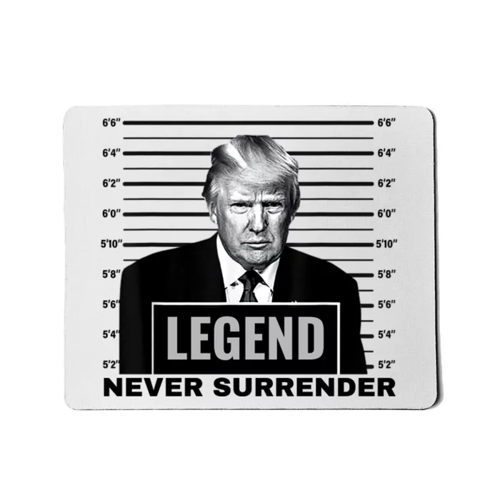 Trump never surrender 2024 Mugshot Mousepad