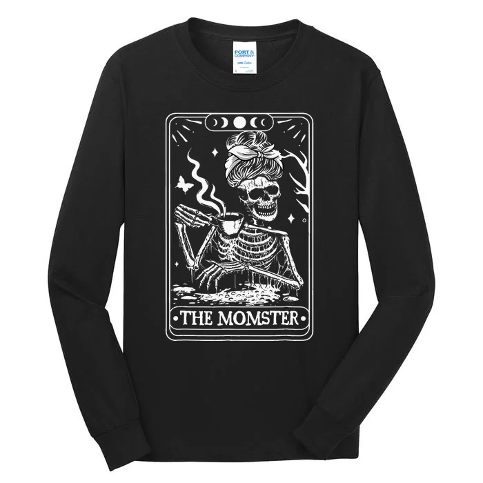 The Momster Tarot Card Skeleton Halloween Tall Long Sleeve T-Shirt