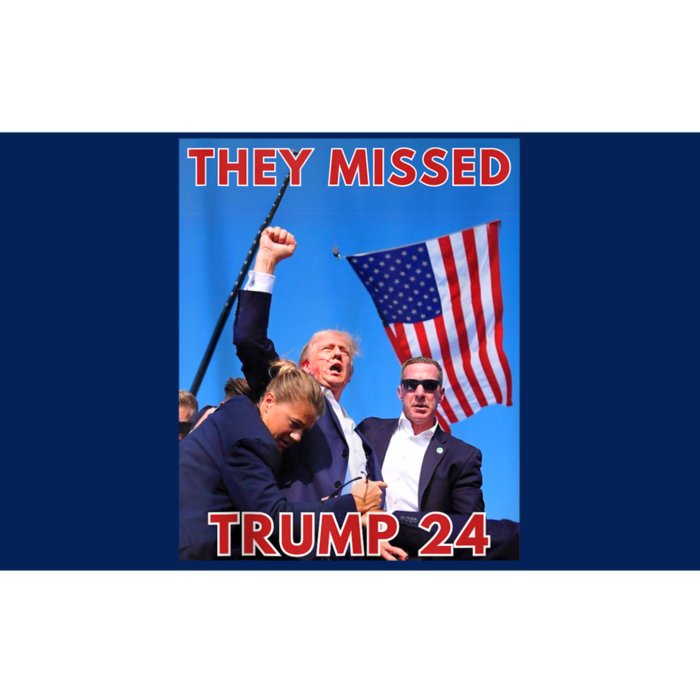 They Missed Trump 24 Donald Trump 2024 Usa Election Voting Bumper Sticker